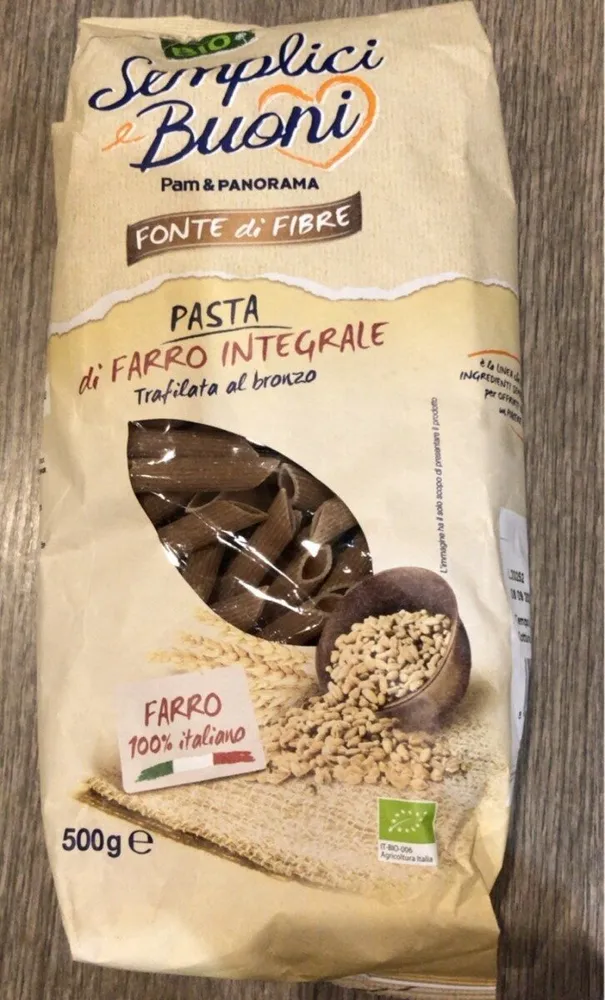 Pasta di farro integrale