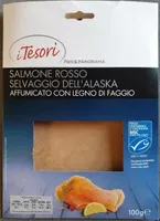 Salmone rosso selvaggio dell'Alaska