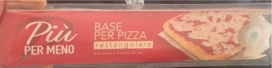 Base pizza rettangolare