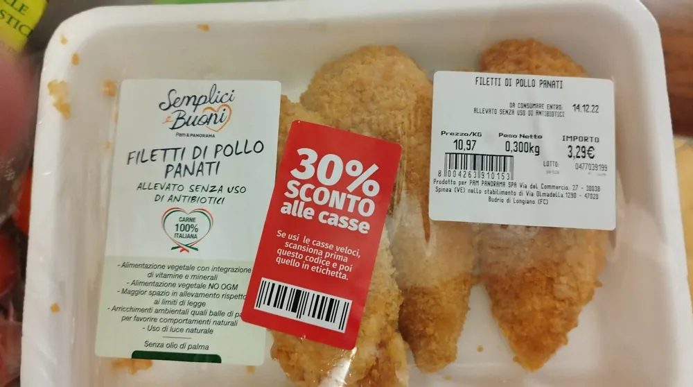 Filetto di pollo panati