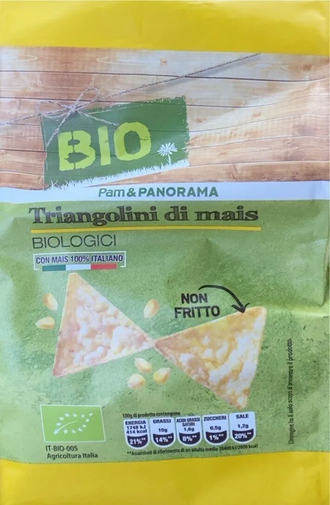 Triangolini di mais bio