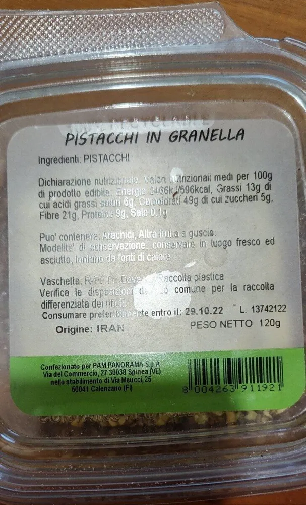 Pistacchi in granella