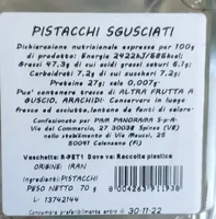 Pistacchi sgusciati