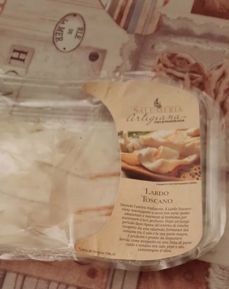Lardo toscano