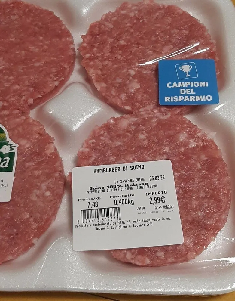 Hamburger di suino