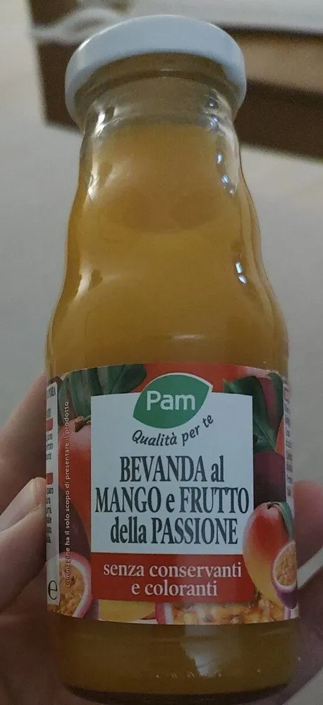 Bevanda al mango e frutto della passione