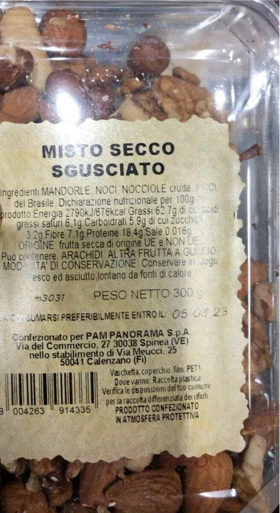 Misto secco sgusciato