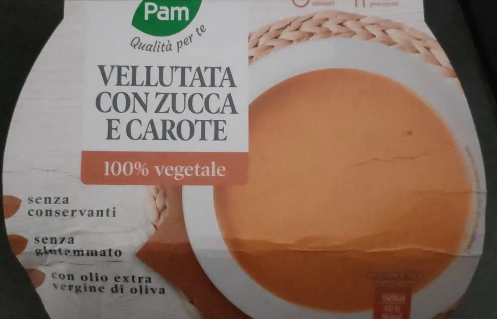 Vellutata con zucca e carote
