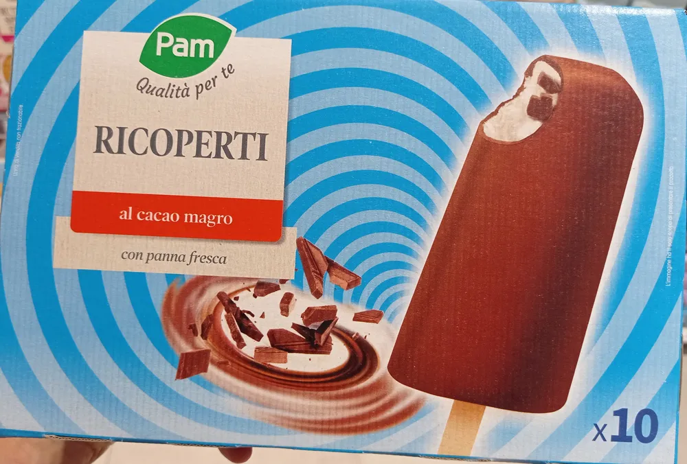 Ricoperti al cacao magro con panna