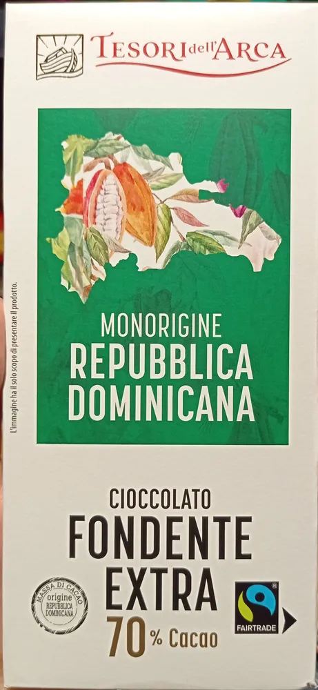 Cioccolato fondente 70% Repubblica Dominicana
