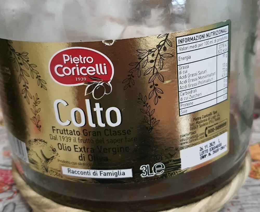 Olio Extra vergine  di oliva