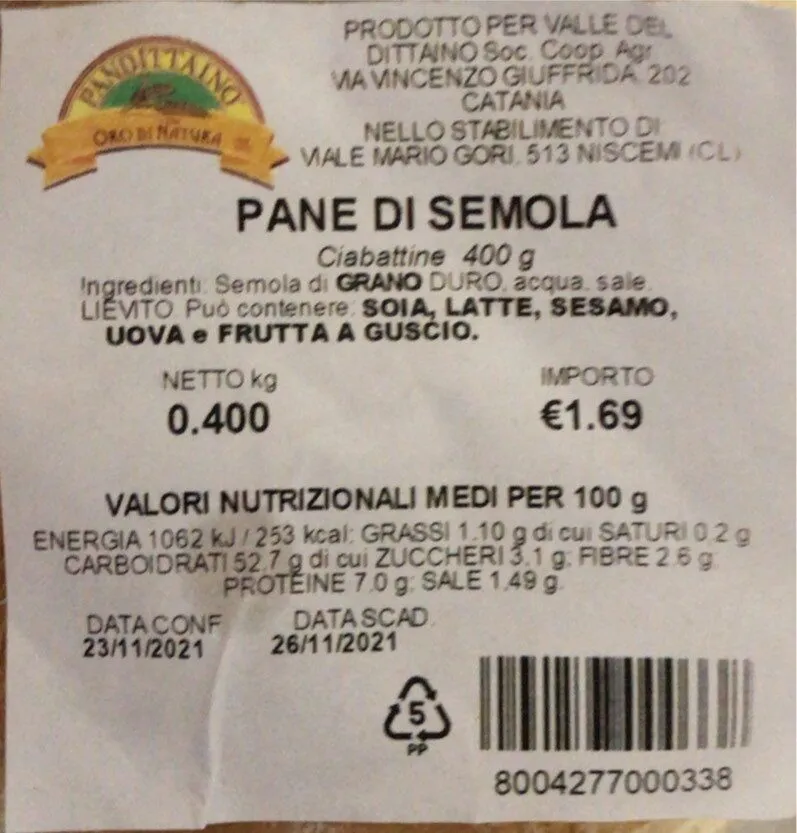Pane di Semola