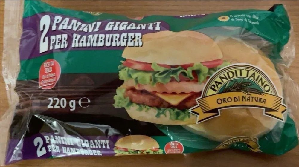 2 Panini Giganti Per Hamburger