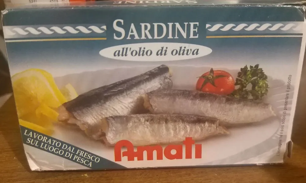 Sardine all'olio di oliva