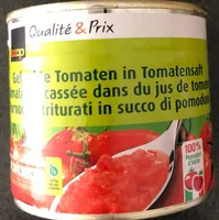 Gehackte Tomaten in Tomatensaft