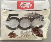 cioccolato extra fondente con ripieno di liquirizia