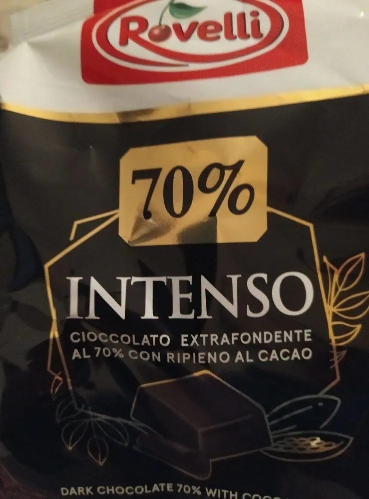 Cioccolato extrafondente al 70% con cacao