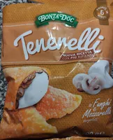 Tenerelli ai funghi e mozzarella