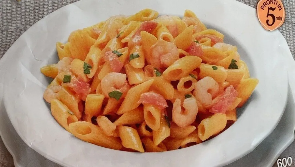 Pennette al salmone e gamberetti