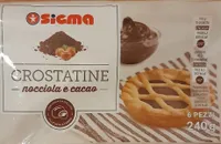 Crostatine nocciola e cacao