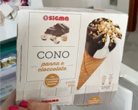 Cono panna e cioccolato