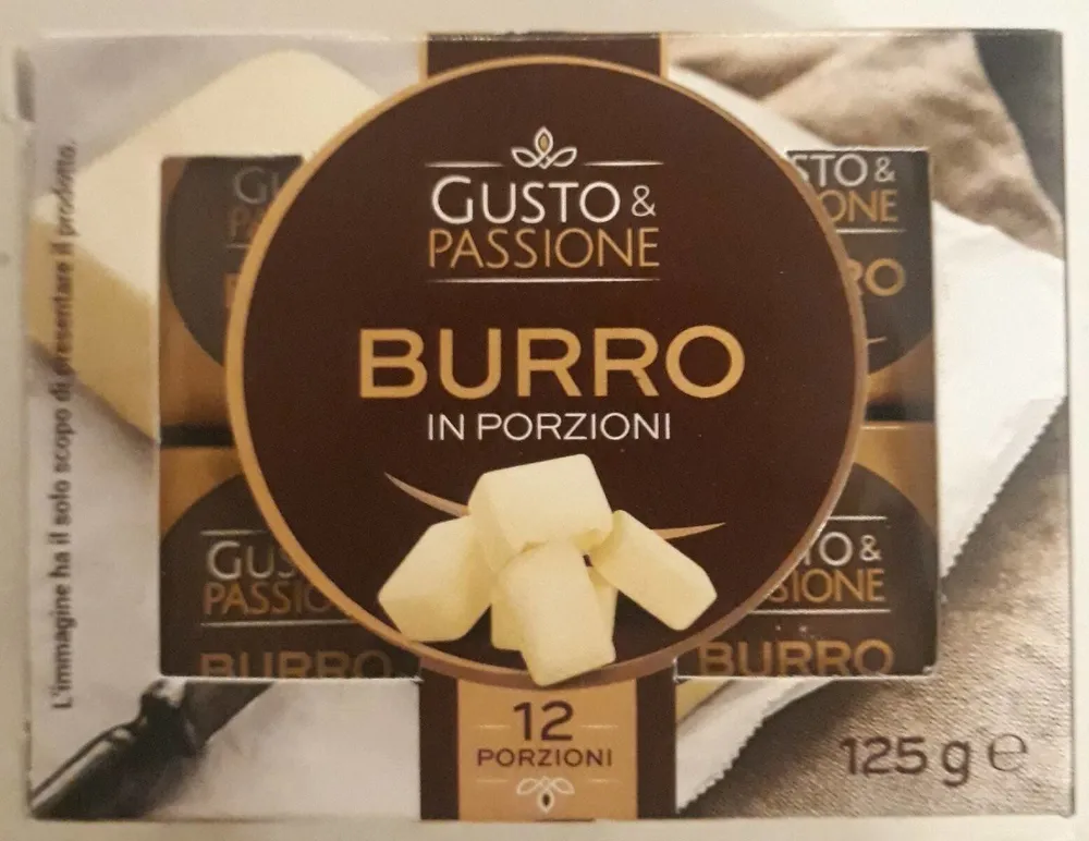 Burro in porzioni