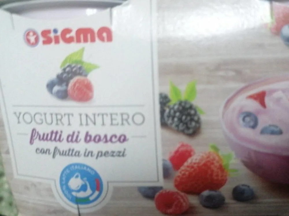 Yogurt intero frutti di bosco
