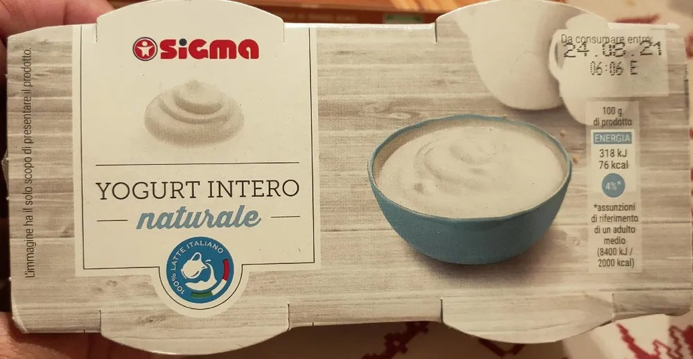 Yogurt intero naturale