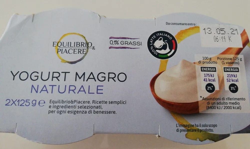 Yogurt magro naturale