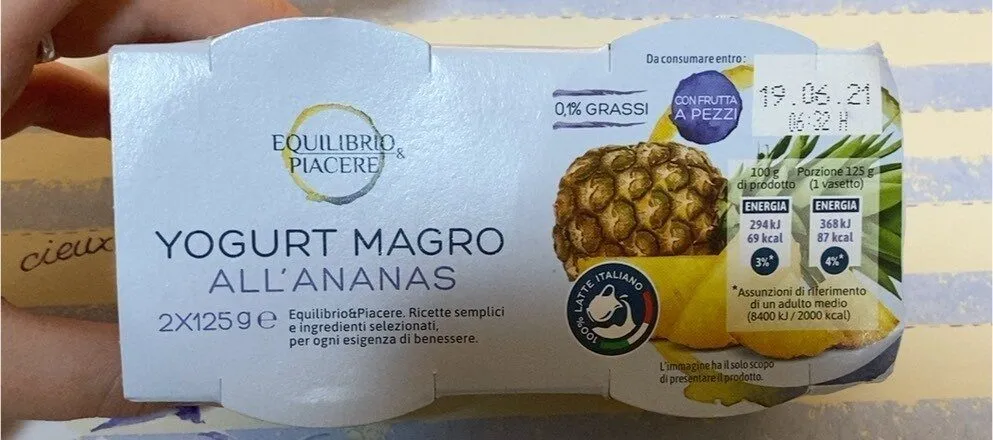 Yogurt Magro all’ananas