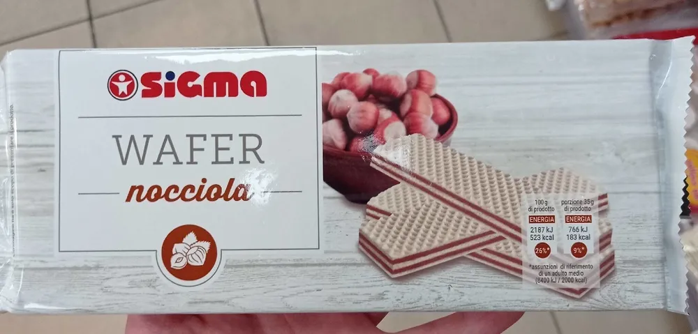 Wafers sigma nocciola