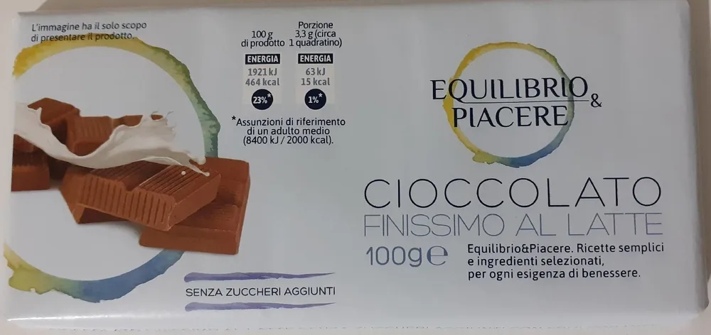 Cioccolato finissimo al latte