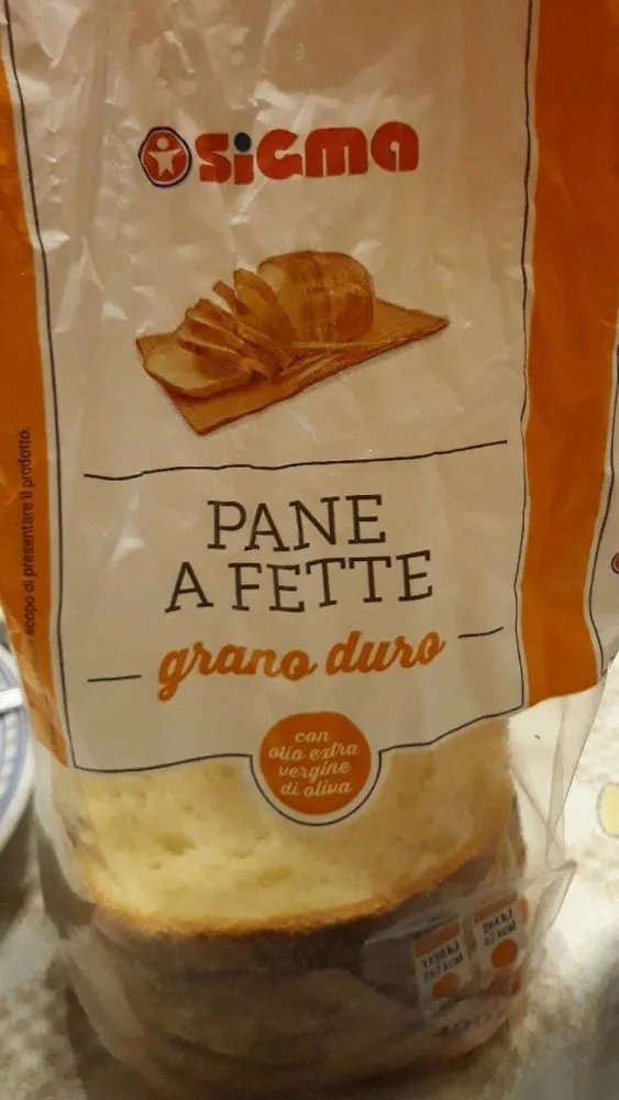 PANE A FETTE GRANO DURO