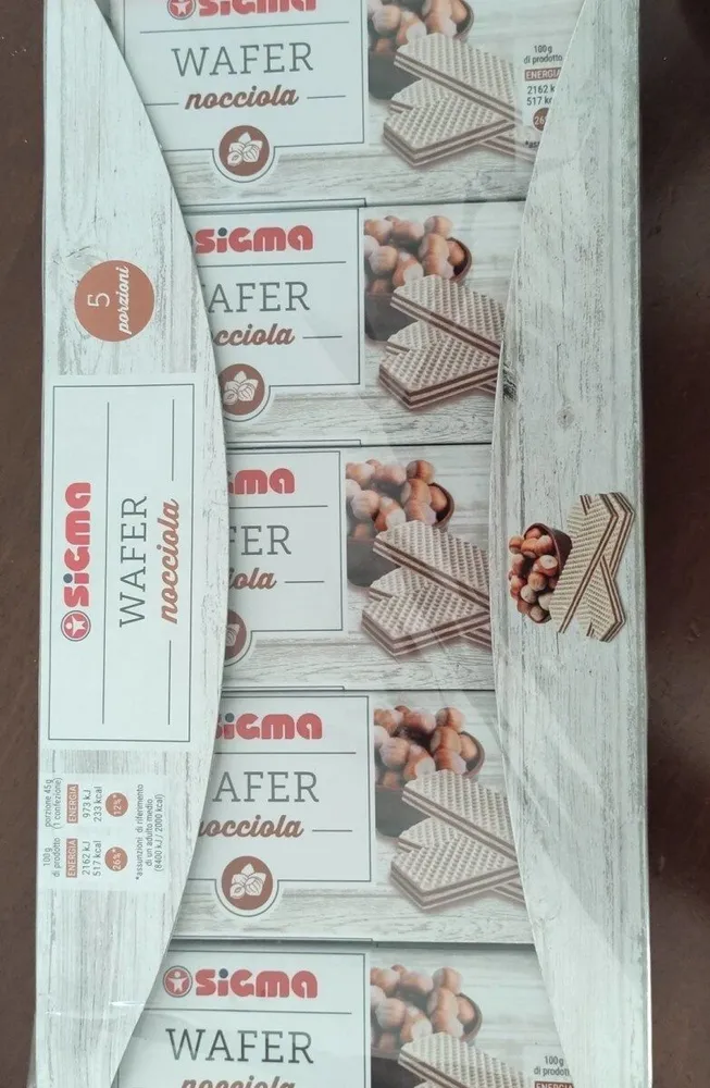 Wafer nocciola