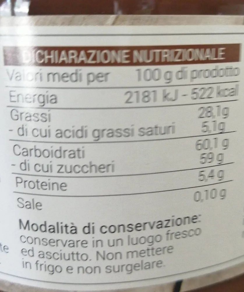 Crema spalmabile alla nocciola
