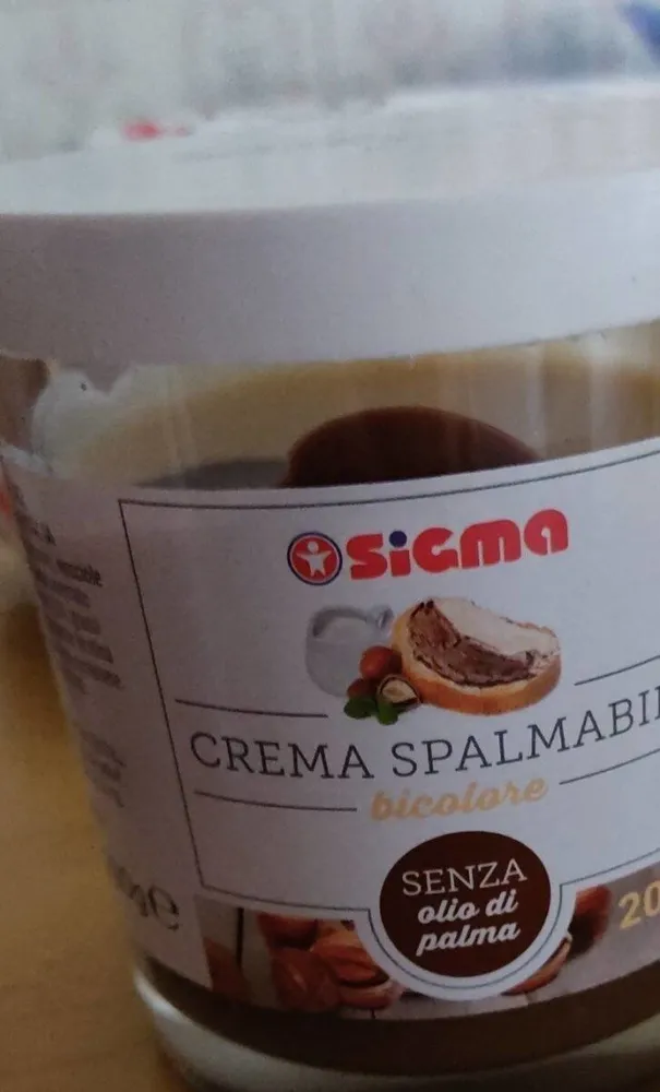 Crema spalmabile bicolore
