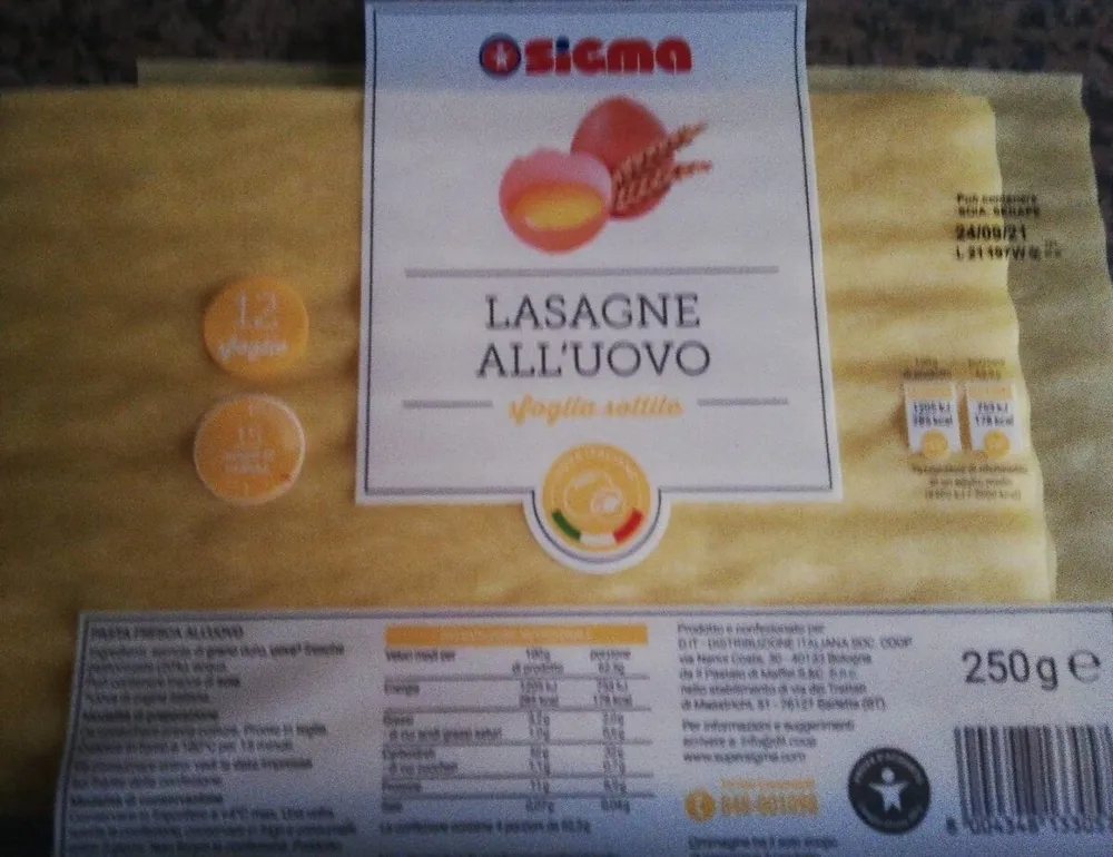 Lasagne all'uovo