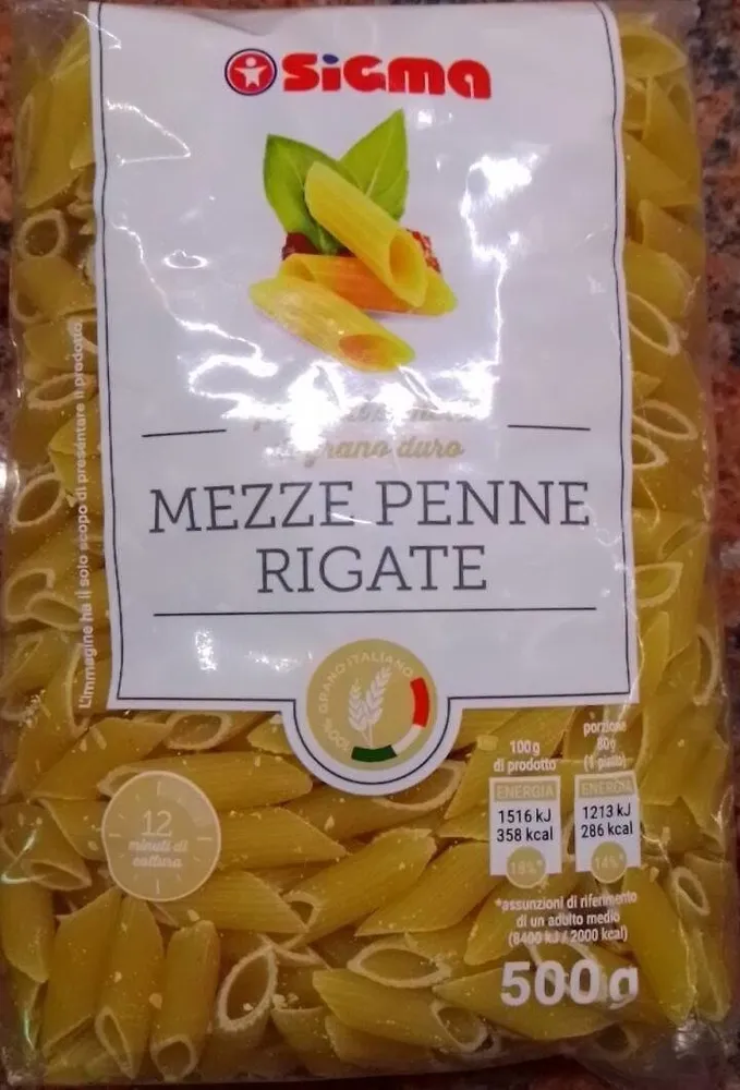 Mezze penne rigate