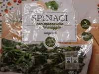Spinaci con mozzarella e formaggio