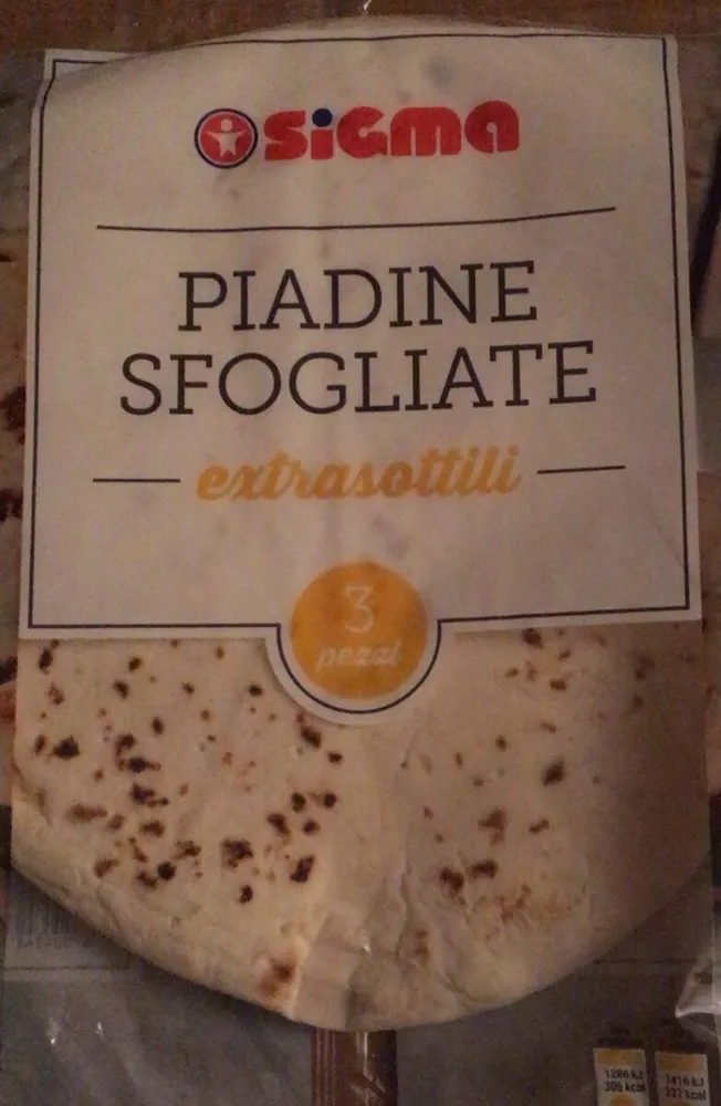 Piadine sfogliate