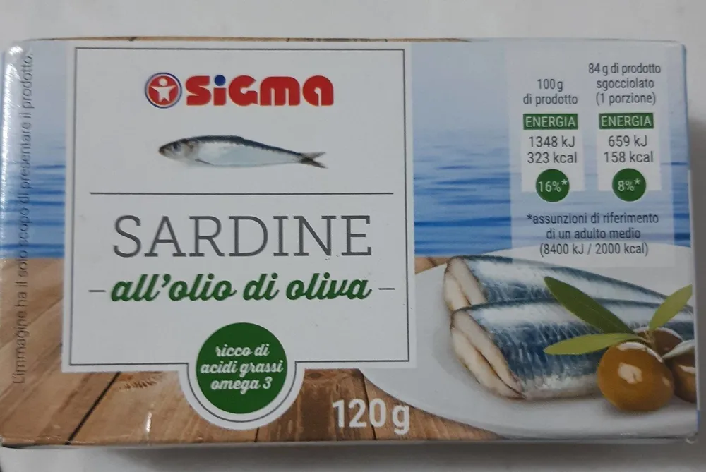 Sardine all'olio di oliva