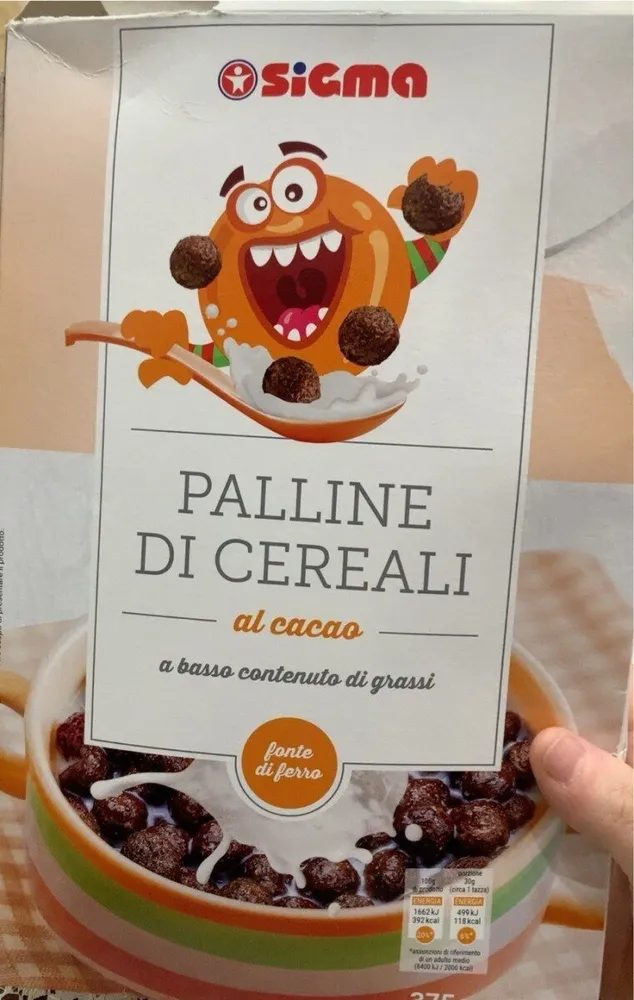Palline di cereali al cacao