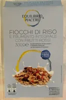 Fiocchi di riso e frumento integrale con frutti rossi