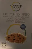 Fiocchi di riso e frumento integrale con cioccolato