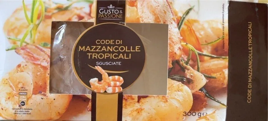 Code di mazzancolle tropicali