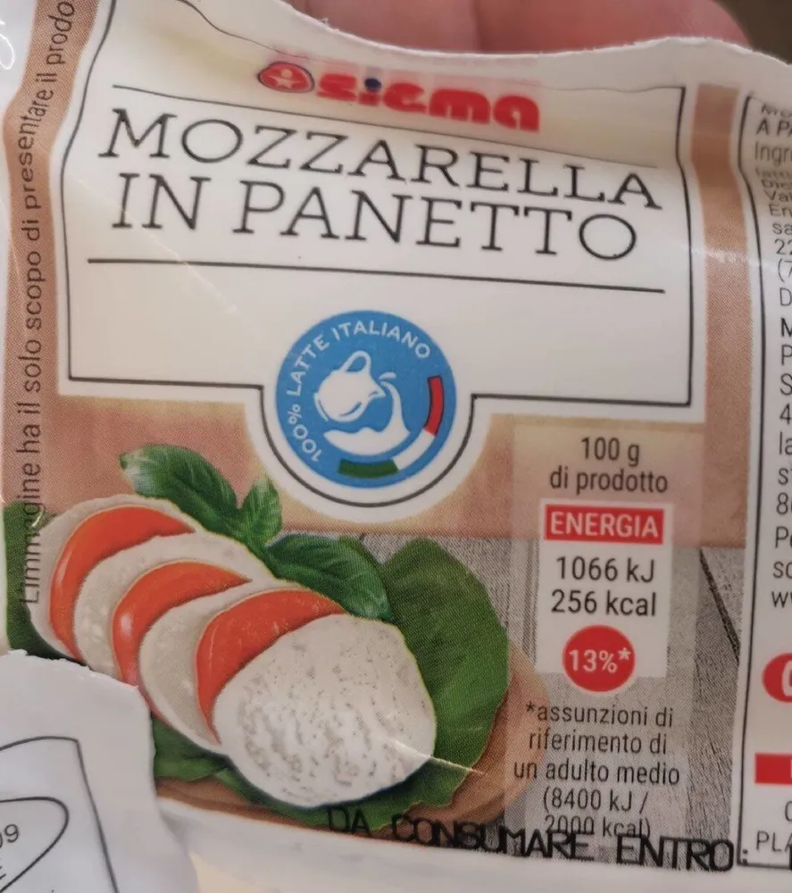 Mozzarella in panetto