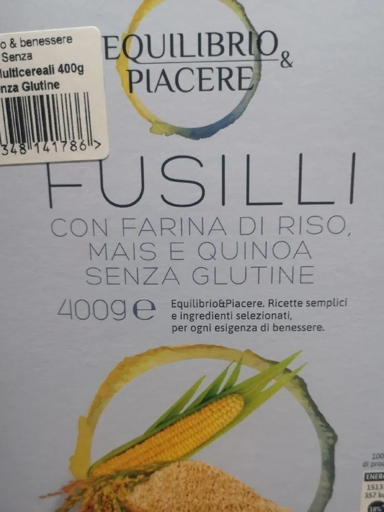 Fusilli multicereali senza glutine