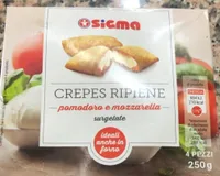 Crepes ripiene pomodoro e mozzarella