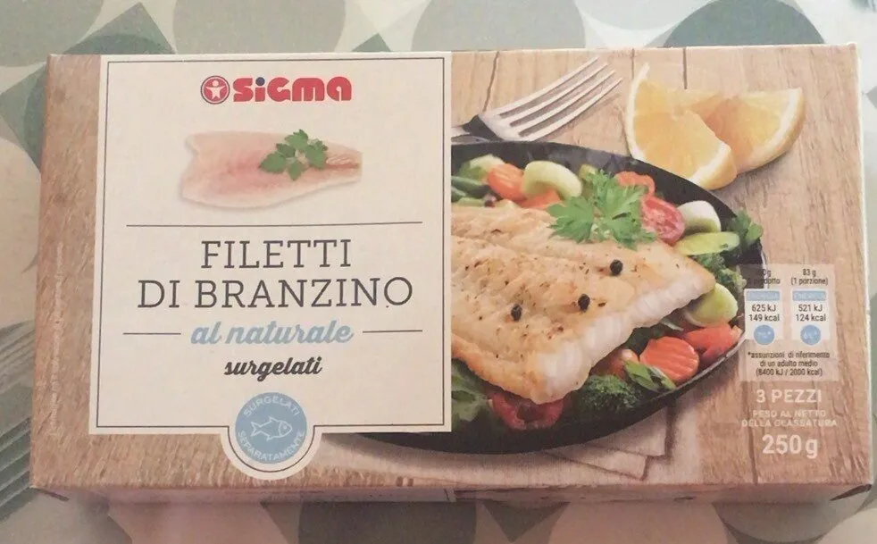 Filetto di branzino surgelato