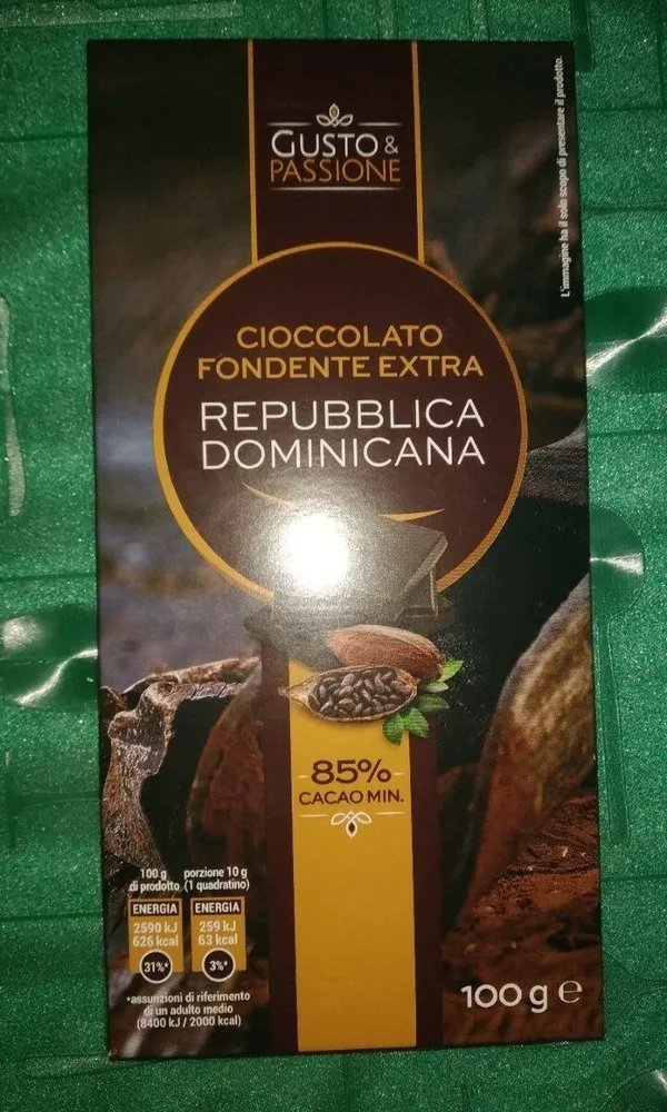 Cioccolato fondente extra republica Domenicana